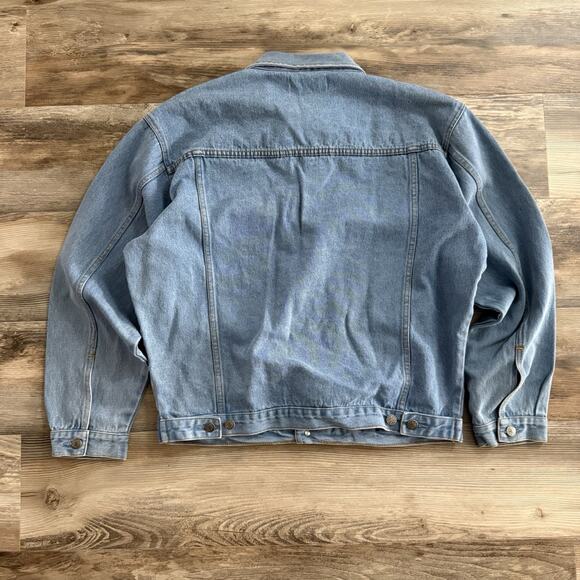 Most Wanted Denim Jacket Large Made on Earth Embroidered Roland - Picture 6 of 6